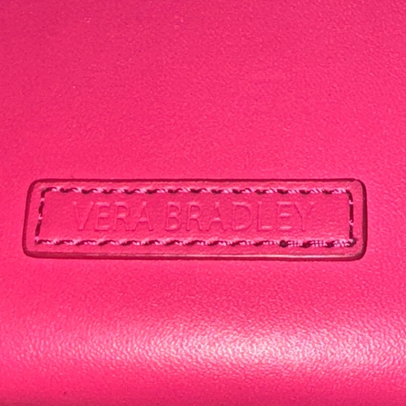 Vera Bradley Leather Vibrant Pink  Wallet - Picture 2 of 4
